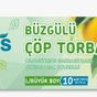 Ekomis 10'lu Büyük Boy Büzgülü Limon Kokulu Çöp Torbası
