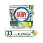 Fairy Platinum 33 Yıkama Kapsülü Limon Kokulu Bulaşık Makinesi Deterjanı