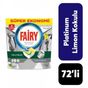 Fairy Platinum 72'li Limon Kokulu Bulaşık Tableti
