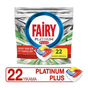 Fairy Platinum Plus Limon Kokulu 22'li Bulaşık Makinesi Deterjanı Tableti