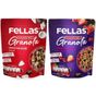Fellas Granola 2'li - Protein Bar Parçacıklı - Hindistan Cevizli 270 gr + Kırmızı Meyveli 270 gr