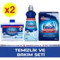 Finish 2x400 ml Parlatıcı + 2x250 ml Makine Temizleyici Sıvı + 2x500 ml Tuz