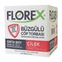 Florex Büzgülü Çilek Kokulu Orta Boy 55x60 cm 15x25 Adet Çöp Poşeti