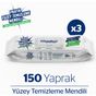 Giggles 3 Paket 150 Adet 150 Yaprak Pratik Yüzey Temizleme Mendili
