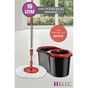 Grimor Life 16 lt Quantum Black Microfiber Döner Başlıklı Mega Boy Mop Temizlik Seti + Yedek Mop