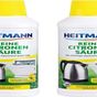 Heitmann 2x500 ml Biyo Saf Limon Asidi Banyo ve Mutfak İçin Kireç Çözücü ve Yüzey Temizleyici Sıvı
