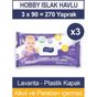 Hobby 3x90'lı Lavanta Islak Havlu