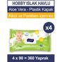 Hobby 4x90'lı Aloe Vera Islak Havlu
