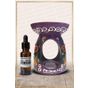 İpek Naturel 10 ml Nakış İşlemeli Seramik Buhurdanlık Mor Ve Sandal Yağı Setli