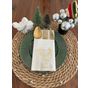 Kidspartim 12'li 40x40 cm Gold Yaldızlı Beyaz Cepli Küçük Geyik Boynuzu Peçete
