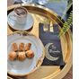 Kidspartim 12'li 40x40 cm Gold Yaldızlı Siyah İyi Bayramlar Cepli Aır Touch Peçete