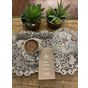 Kidspartim 6x12 cm Gümüş Yaldızlı Kraft İftar Sonrası Kahve Keyfi Peçete