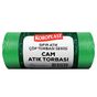 Koroplast 10'lu 80x110 cm Yeşil Jumbo Boy Cam Atık Çöp Torbası