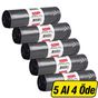Koroplast Eko Endüstriyel Büyük Boy 65x80 cm Siyah 10'lu Paket Çöp Torbası