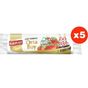 Koroplast Ekstra Güçlü Çilek Büzgülü Orta Boy 15'li 5 Paket Çöp Poşeti