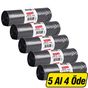 Koroplast Endüstriyel Jumbo Boy 80x110 cm Siyah 10'lu Paket Çöp Torbası