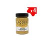 Laçoko 4x320 gr Şekersiz Katkısız Glutensiz Vegan Doğal Çifte Kavrulmuş Parçacıklı Yer Fıstığı Ezmesi