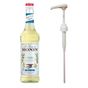 Monin 700 ml Şekersiz Vanilya Şurup + Şurup Pompası