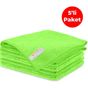Mulpex 5'li 40x40 cm Yeşil Mikrofiber Genel Temizlik Bezi