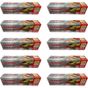 Nazenin 30x45 cm 20'li 10 Paket Düz Kilitsiz Şeffaf Büyük Boy Buzdolabı Poşeti