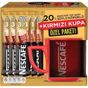 Nescafe 3'ü 1 Arada 20'li Sütlü Köpüklü + Bardak Hediyeli