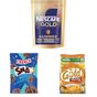 Nescafe 70 gr Gold Kafeinsiz Çözünebilir Kahve + Nestle 2x90 gr Crunch Snax Sütlü Çikolata Kaplı Pirinç Patlakları + Nestle 225 gr Gold Honey Flakes Ballı Mısır Gevreği