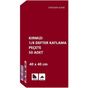 Omnisoft Kırmızı 40x40 cm 1/8 Defter Katlama 50 Adet Servis Peçetesi