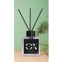 Ox Home 100 ml Lavanta Kokulu Kare Şişe Bambu Siyah Çubuk Oda Kokusu