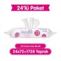 Paddlers 24x72'li Gül Kokulu Islak Mendil