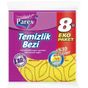Parex 8'li %30 Mikrofiber Sarı Temizlik Bezi