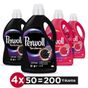 Perwoll 4x3 lt 50 Yıkama Yenileme & Onarım Renkliler - Siyahlar İçin Sıvı Deterjan