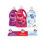 Perwoll Yenileme & Onarım Karma Renkler İçin Sıvı Deterjan 3 lt 95 Yıkama & Perwoll Çiçek Cazibesi 2.7 lt + Vernel 1440 ml Hindistan Cevizi Yumuşatıcı