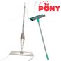 Pony Süper 2'li Sprey Mop + Krem Teleskopik Saplı Cam Sileceği Paspas Temizlik Seti
