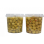 Sadıcım Biberli 650 gr + Kırma 650 gr Pet Kavanoz Yeşil Zeytin