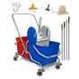 Safell Çift Kovalı Full Set 20 lt Temizlik Paspas Arabası