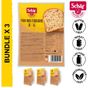 Schar 3x250 gr Pan Multigrano Glutensiz Keten Tohumu, Darı ve Ayçekirdekli Ekmek