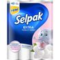 Selpak Extra Pamuk Katkılı ve Pudra Kokulu 40'lı Tuvalet Kağıdı