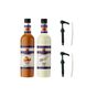 Simonelli 70 cl Karamel Aromalı + 70 cl Vanilya Aromalı Kahve Şurubu + 2 Adet Pompa