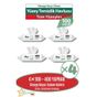 Sleepy 4x100'lü Easy Clean Beyaz Sabun Katkılı Yüzey Temizlik Havlusu