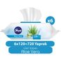 Sleepy 6x120'li Aloe Vera Islak Mendil