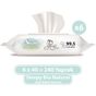 Sleepy 6x40 Yaprak Bio Natural Islak Havlu