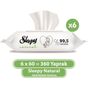Sleepy 6x60'lı Natural Islak Bebek Havlusu