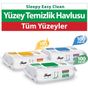 Sleepy Easy Clean 100'lü Beyaz Sabun Katkılı+100'lü Çamaşır Suyu Katkılı+100'lü Arap Sabunu Katkılı Islak Mendil