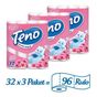 Teno 32'li 3 Paket 96 Rulo Pudra Kokulu Tuvalet Kağıdı