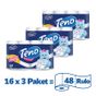 Teno Avantaj Paket 3x16 Rulo Çift Katlı Tuvalet Kağıdı