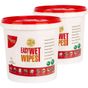 Vebox Beyaz Sabun Kokulu 2'li 600 Adet Easy Wet Wipes Kova Islak Mendil