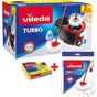 Vileda Turbo Pedallı Temizlik Seti + 1 Adet Turbo Yedek Başlık+1 Adet Sünger