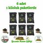 Yasemin Hanım Çiftliği 6x1000 gr Gemlik Tipi Doğal Siyah Zeytin