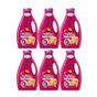 Yumoş Renkli Giysiler İçin 6x2520 ml Sıvı Bakım Çamaşır Deterjanı