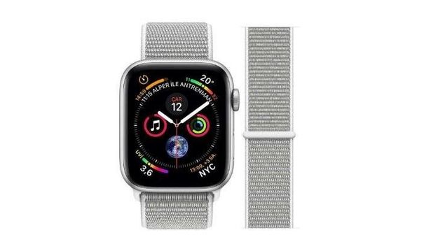 Apple Watch Series 4 40 mm Gümüş Deniz Kabuğu Spor Loop Akıllı Saat